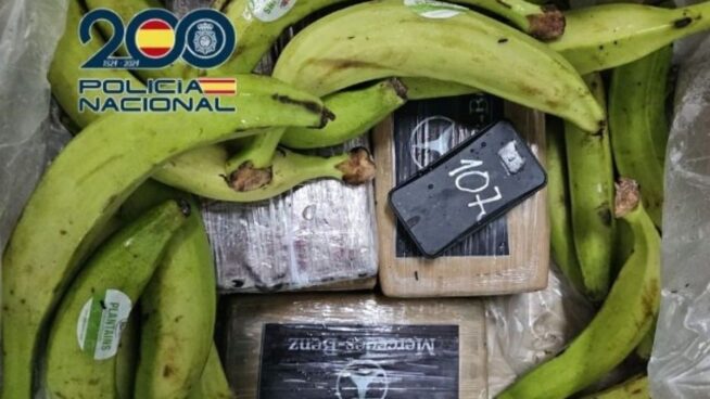 Tres detenidos en Algeciras por introducir 240 kilos de cocaína en cajas de plátanos