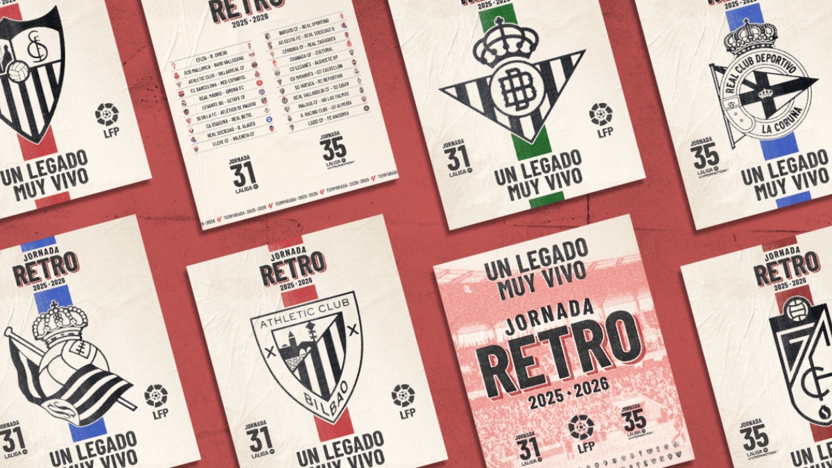 La Liga lanza por primera vez en su historia una Jornada Retro