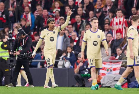 Lamine Yamal salva a un Barça que afianza su liderato en San Mamés