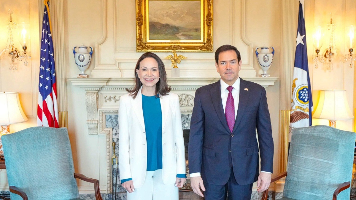 María Corina Machado se reúne de nuevo con Marco Rubio en Washington: «¡Avanzamos!»