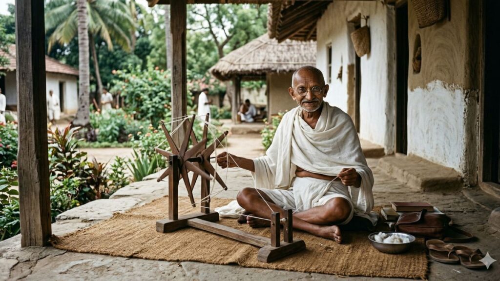 Retrato de Mahatma Gandhi