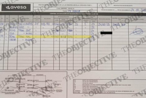 La empresa soldadora de Adamuz modificó el parte del carril roto 11 días después del siniestro