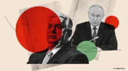 Al anochecer del 12 de abril, mira hacia Hungría