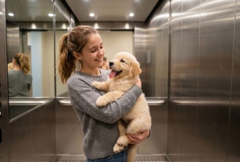Confirmado por la Ley de Propiedad Horizontal: tu comunidad de vecinos podría obligarte a subir con tu perro en brazos si vas en ascensor