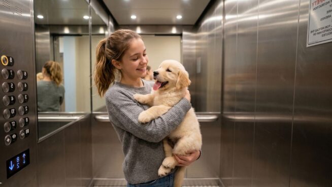 Confirmado por la Ley de Propiedad Horizontal: tu comunidad de vecinos podría obligarte a subir con tu perro en brazos si vas en ascensor