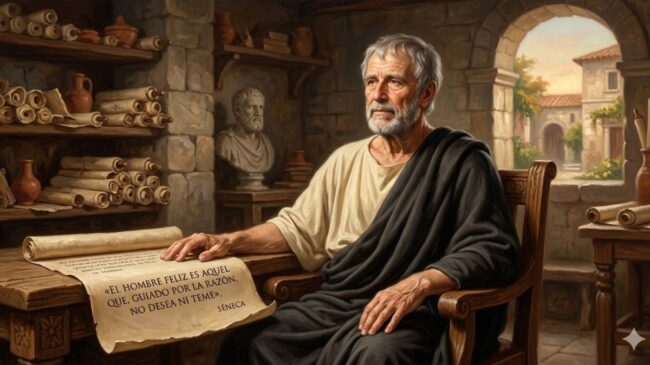 Séneca, filósofo, ya lo anticipó: «El hombre feliz es aquel que, guiado por la razón, no desea ni teme»