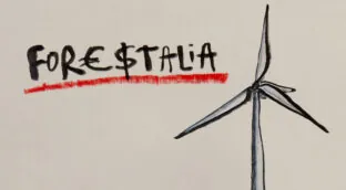 La viñeta animada sobre... Forestalia