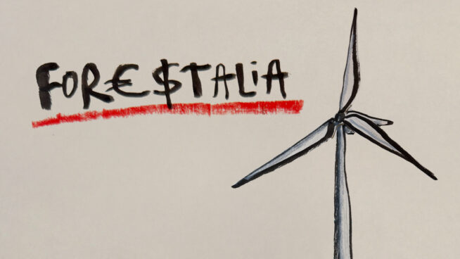 La viñeta animada sobre... Forestalia