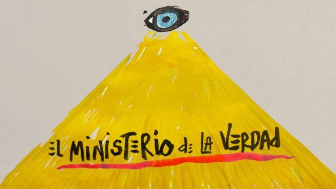 La viñeta animada sobre... el Ministerio de la Verdad