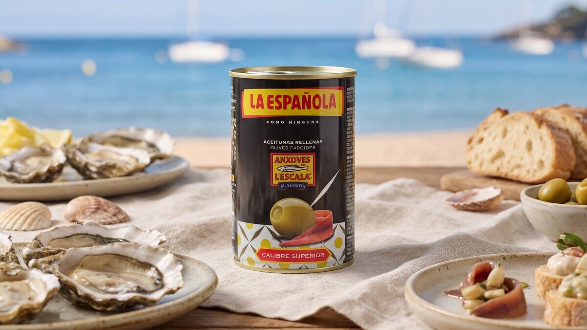 La Española lanza sus nuevas aceitunas rellenas junto con Anxoves de l’Escala