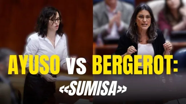 Ayuso y Bergerot se enzarzan en la Asamblea de Madrid: «Sumisa»