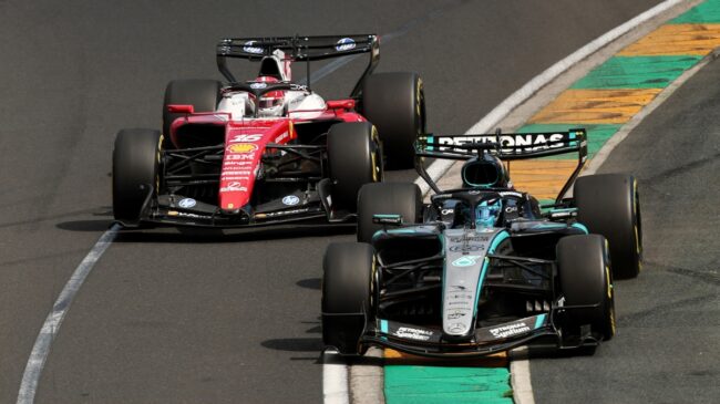 Doblete estratégico de Mercedes: Russell sufre para superar a los Ferrari en el GP de Australia