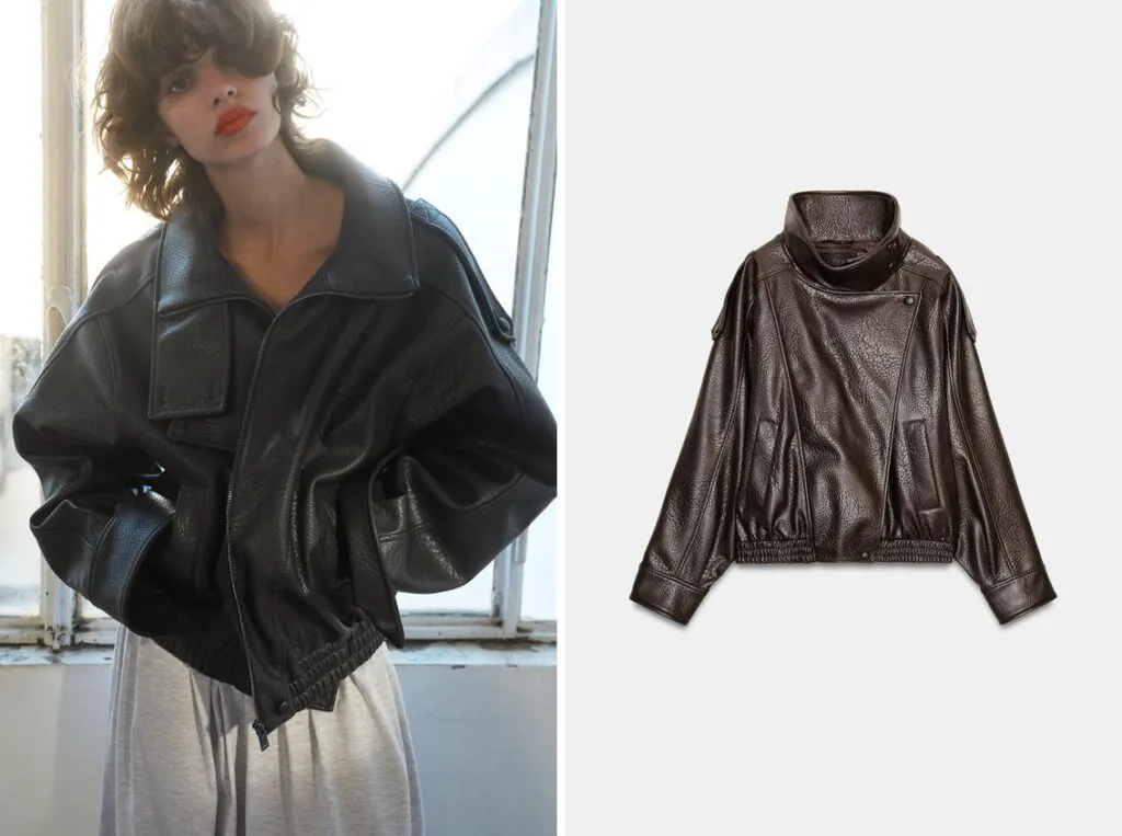 Cazadora cruzada de Zara. (PVP: 59.95€)