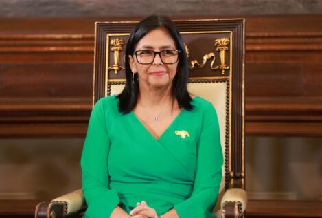 Delcy Rodríguez insiste en la retirada del bloqueo de EEUU sobre Venezuela