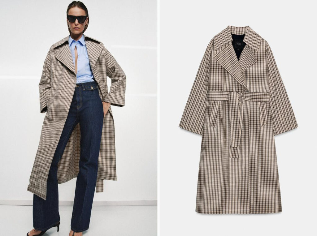 Diseño con estampado de cuadros de Zara. (PVP: 99.95€)