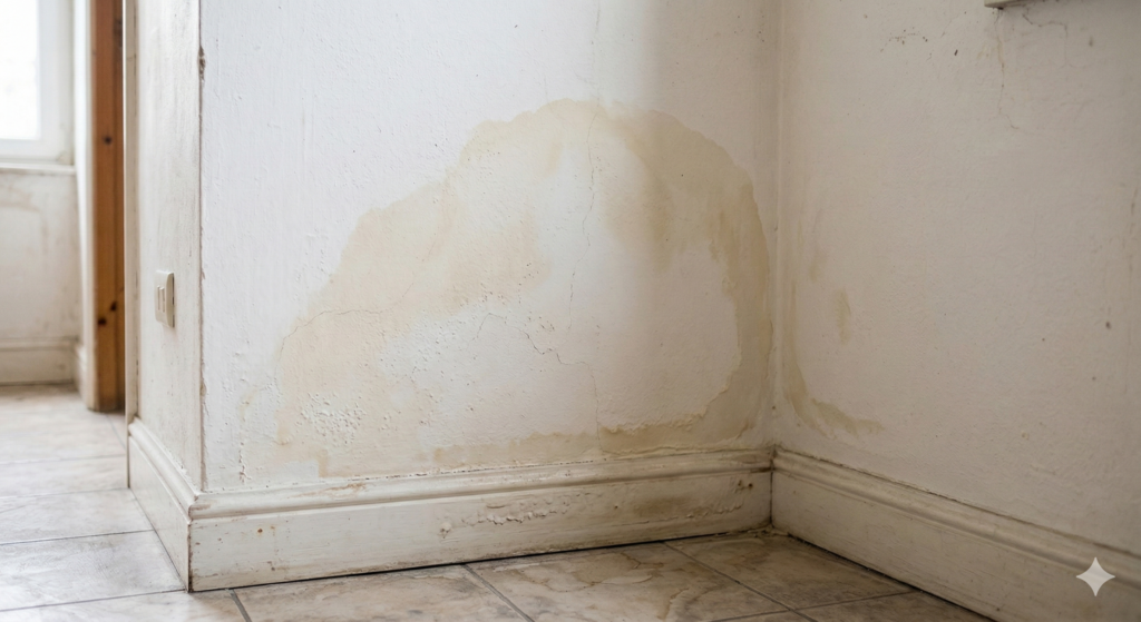 Mancha de humedad en una pared