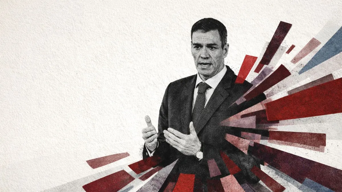 A la izquierda del padre Sánchez