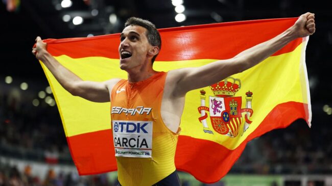 El español Mariano García, campeón del mundo de 1.500 metros en el Mundial de Atletismo