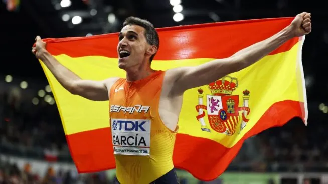 El español Mariano García, campeón del mundo de 1.500 metros en el Mundial de Atletismo