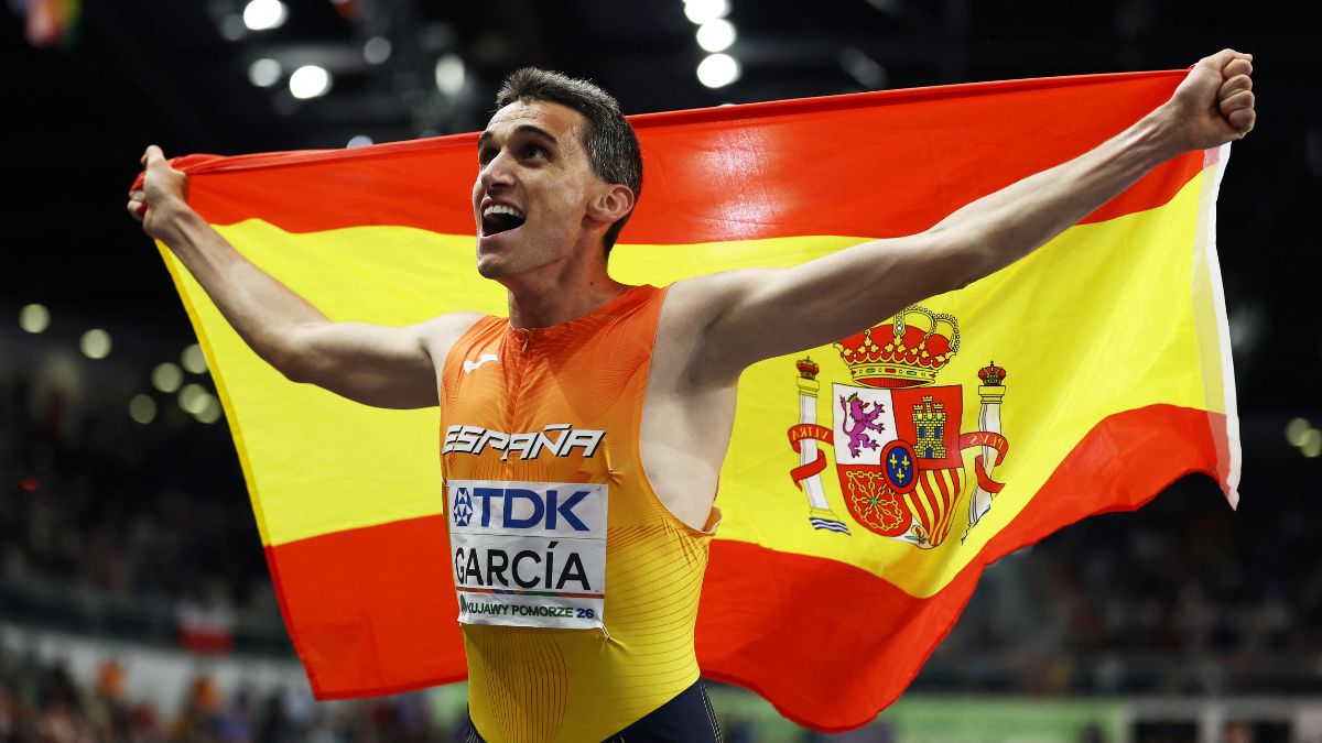 El español Mariano García, campeón del mundo de 1.500 metros en el Mundial de Atletismo