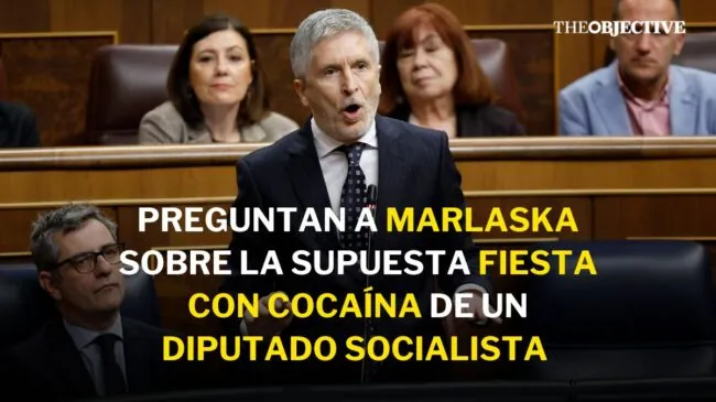 Preguntan a Marlaska sobre la supuesta fiesta con cocaína de un diputado Socialista