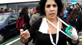 Marta 'dedos rotos' estrena documental sobre su «trauma» del 1-O que se financia en Eslovenia