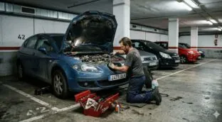 Tus vecinos pueden demandarte si usas tu plaza de garaje como un taller para tu coche, según aclara la Ley de Propiedad Horizontal
