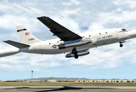 El mejor asiento para ver el lanzamiento de Artemis II lo tuvo el avión más raro de EEUU