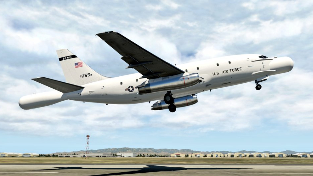 El mejor asiento para ver el lanzamiento de Artemis II lo tuvo el avión más raro de EEUU