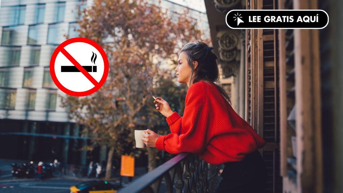 Si fumas en tu propia terraza, tus vecinos podrían quejarse y prohibírtelo según el artículo el artículo 7.2. de la Ley de Propiedad Horizontal