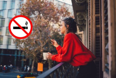 Si fumas en tu propia terraza, tus vecinos podrían quejarse y prohibírtelo según el artículo el artículo 7.2. de la Ley de Propiedad Horizontal