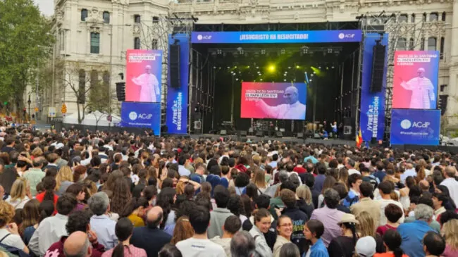 El Papa desvela el primer acto oficial de su visita a España: un encuentro en la Plaza de Cibeles