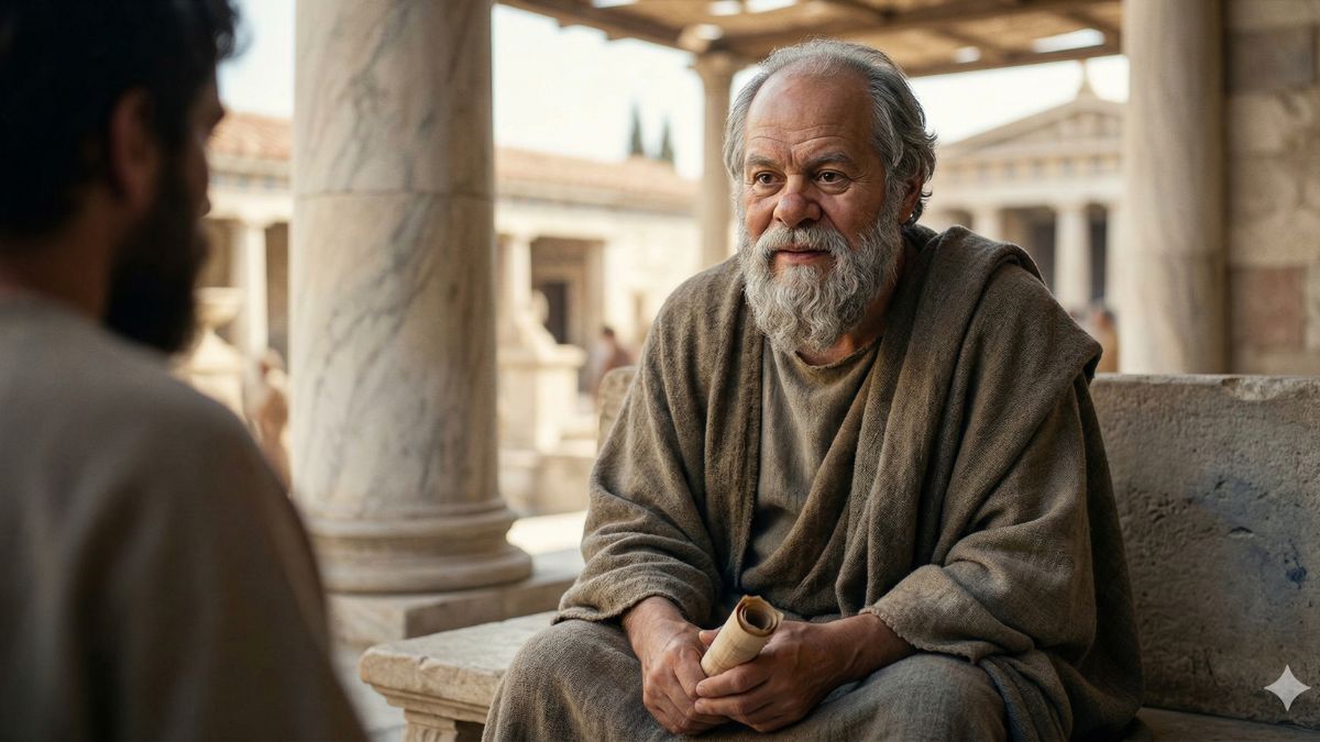 Sócrates, filósofo, avisó a sus 58 años: «El secreto de la felicidad no se encuentra en buscar más, sino en la capacidad de disfrutar con menos»