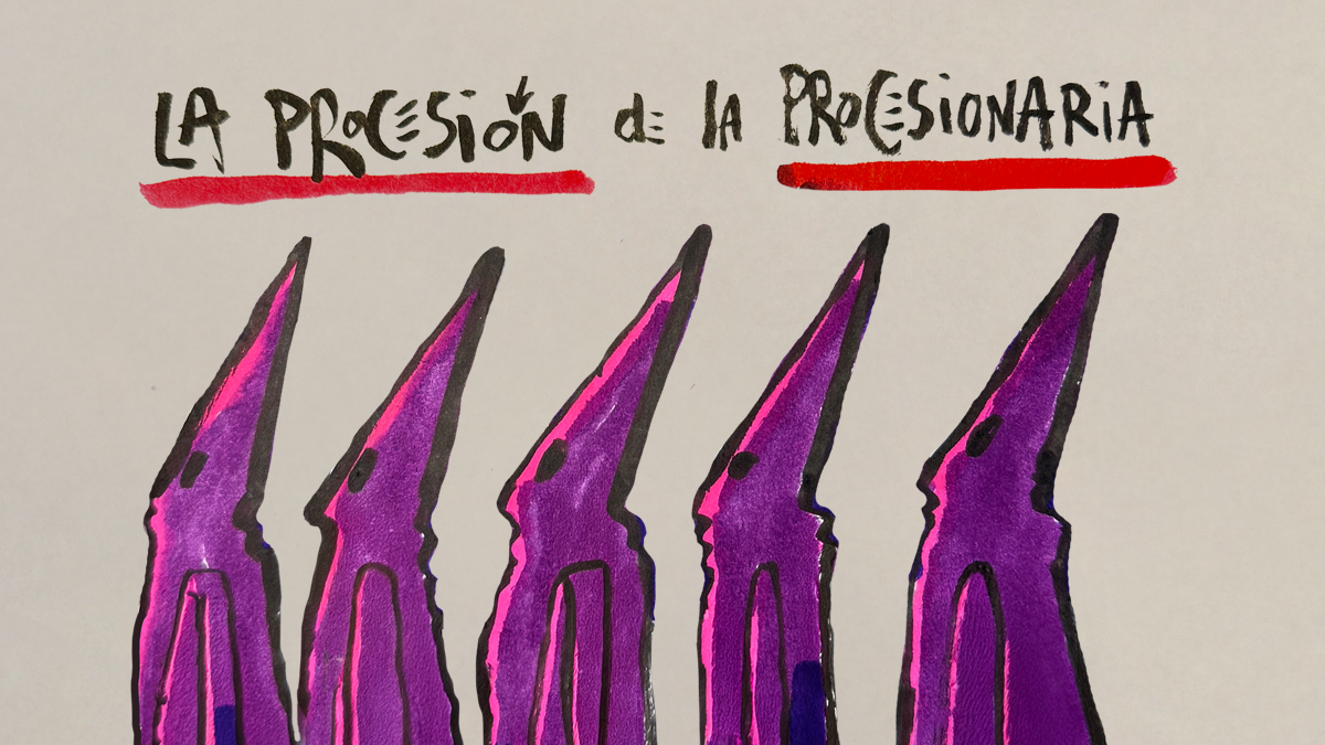 La viñeta animada sobre... la procesión procesionaria