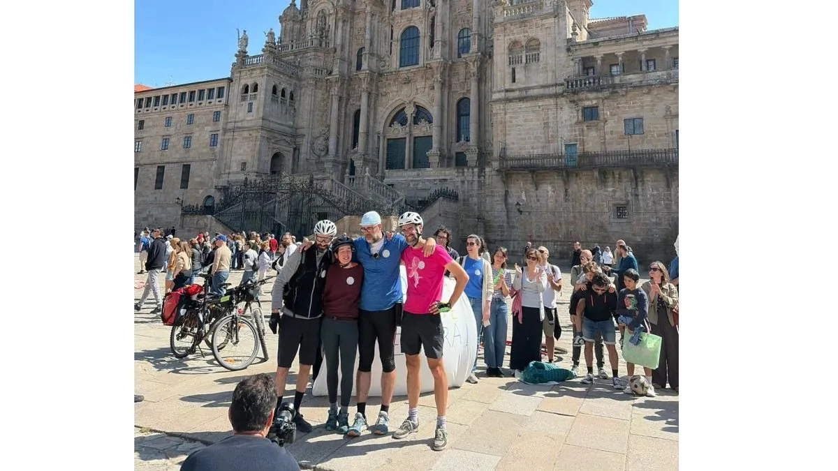 Alejandro Porto culmina el Camino de Santiago por la investigación en tumores cerebrales