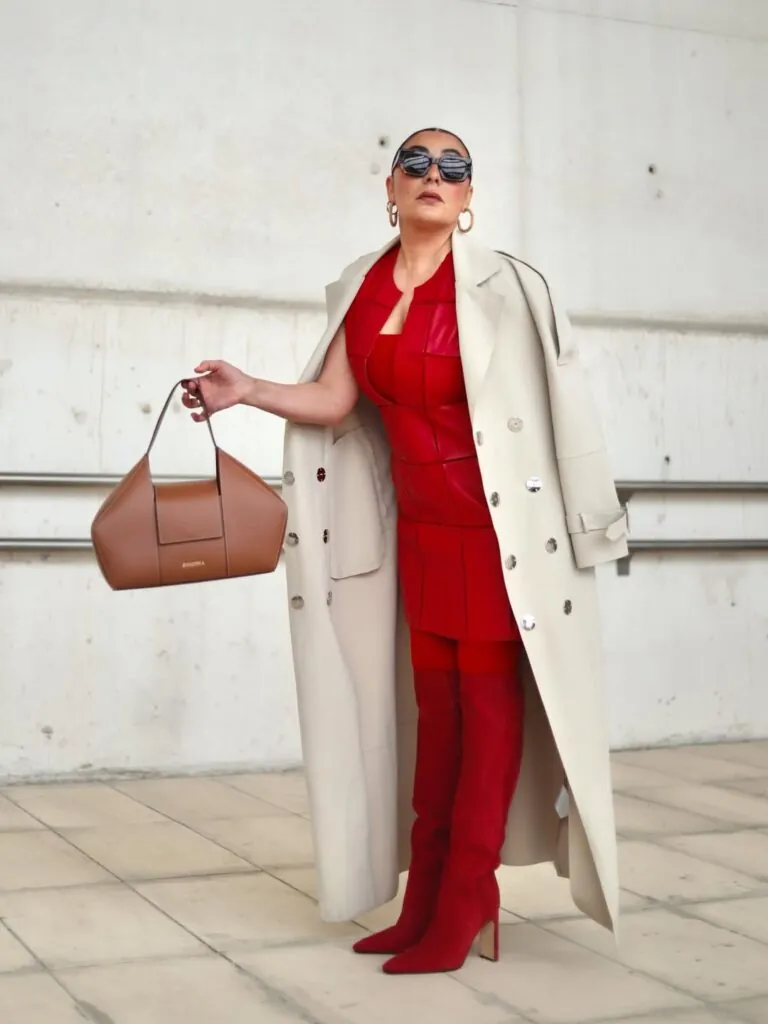 Candela Peña en su visita a los desfiles de MBFWM. (Fuente: Instagram)