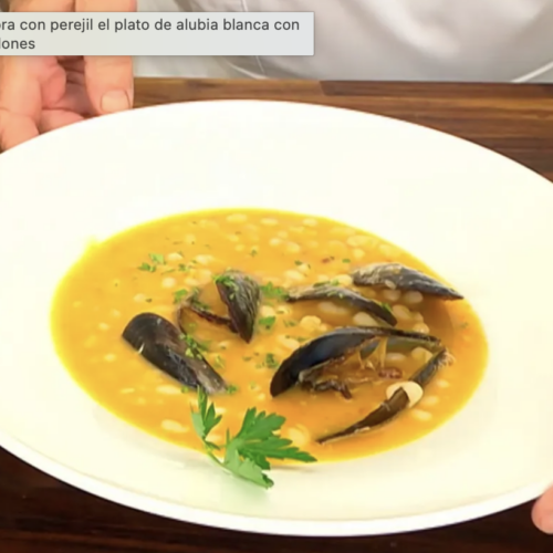 Alubias con mejillones de Karlos Arguiñano
