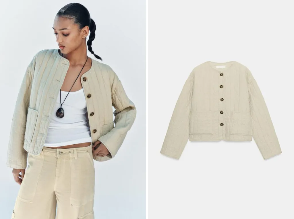 Chaqueta blanca de Zara. (PVP: 39.95€)