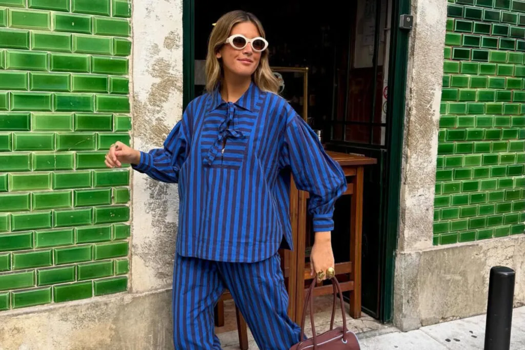 Conjunto estampado con rayas verticales de la firma MarÂvic