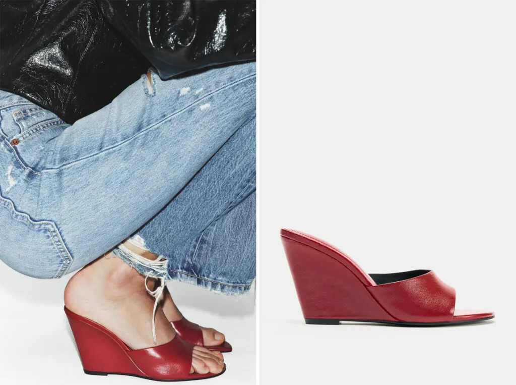 Cuñas rojas de Zara. (PVP: 45.95€)