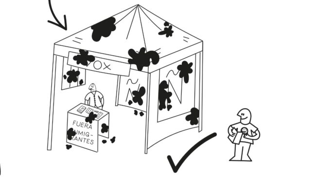 Fumigar o lanzar huevos: el manual de las juventudes de la CUP contra Vox y Aliança