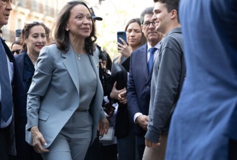 Corina Machado agradece el apoyo de España y busca respaldo para desplazar al «régimen»