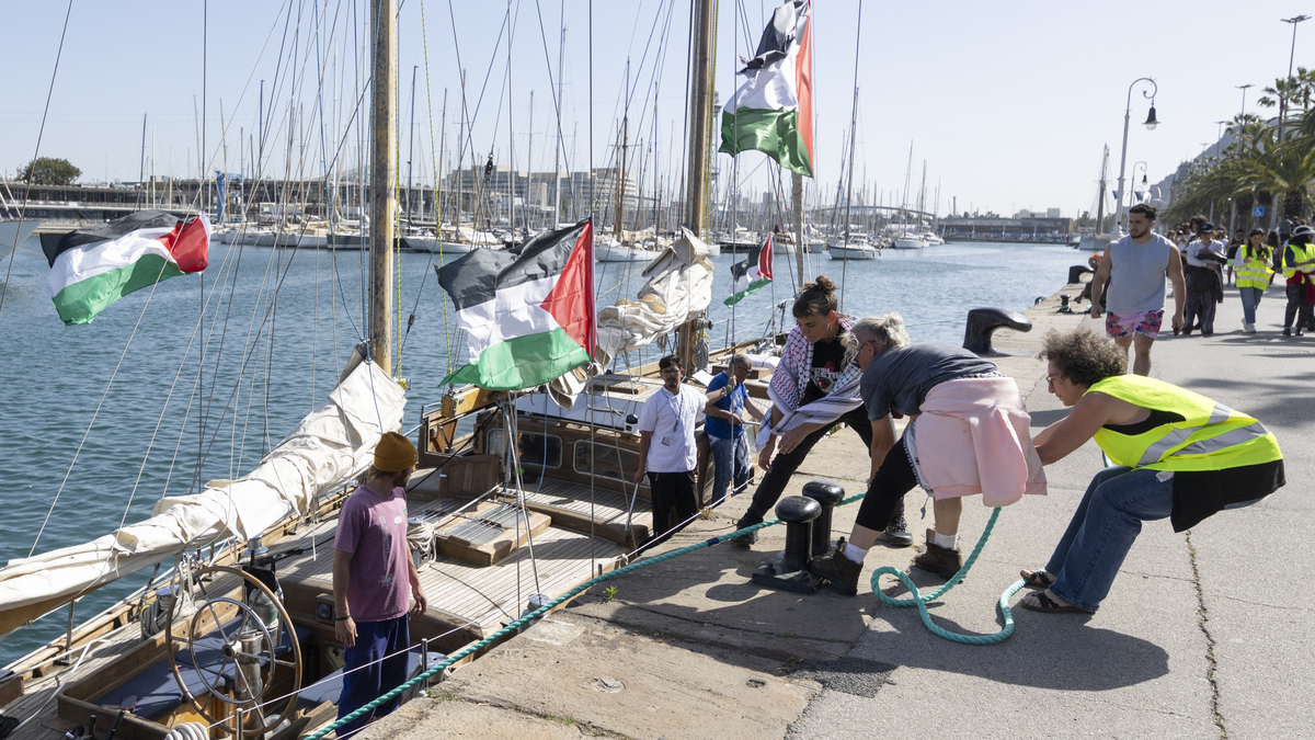 Una flotilla con 70 barcos zarpa el domingo desde Barcelona rumbo a Gaza