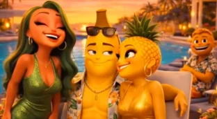 Frutas solteras en busca de pareja: el nuevo 'reality' creado con IA que triunfa en TikTok