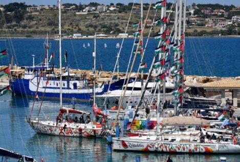 La Flotilla Global Sumud informa que  interceptaron 22 de sus barcos hacia Gaza