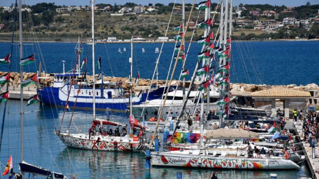 La Flotilla Global Sumud informa que  interceptaron 22 de sus barcos hacia Gaza