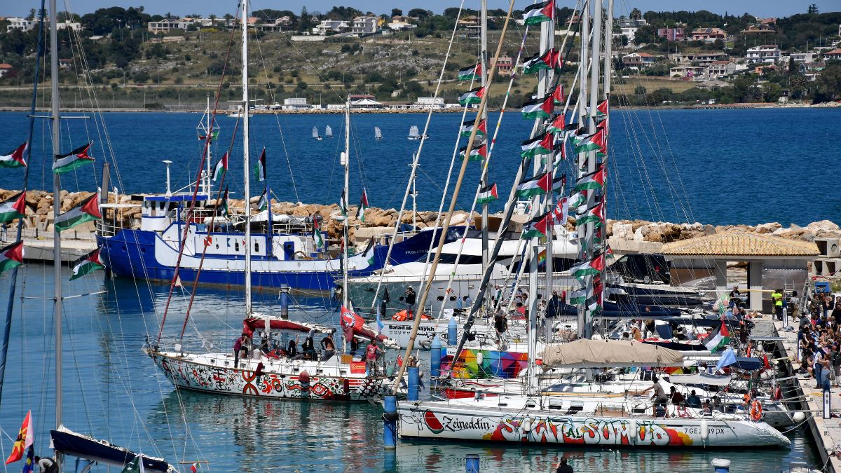 La Flotilla Global Sumud informa que  interceptaron 22 de sus barcos hacia Gaza