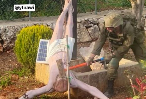 Israel abre una investigación contra un soldado por golpear una imagen de Cristo en el Líbano