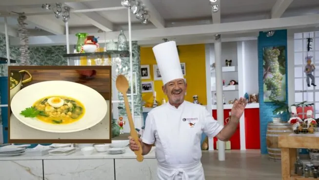 Karlos Arguiñano (77), sobre el potaje de vigilia: «El secreto está en el majado final y en cocinar los garbanzos con calma»