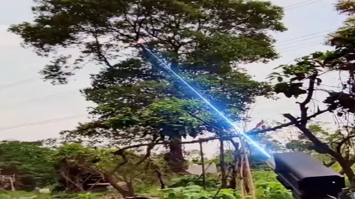 En China están sustituyendo las motosierras por cañones láser para podar árboles